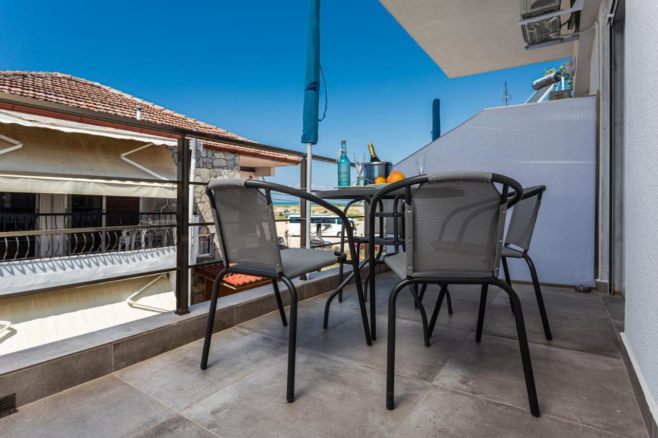 Halkidiki beach apartments Nea Kalikratia Vergia beach Nea Kallikrateia Exteriör bild