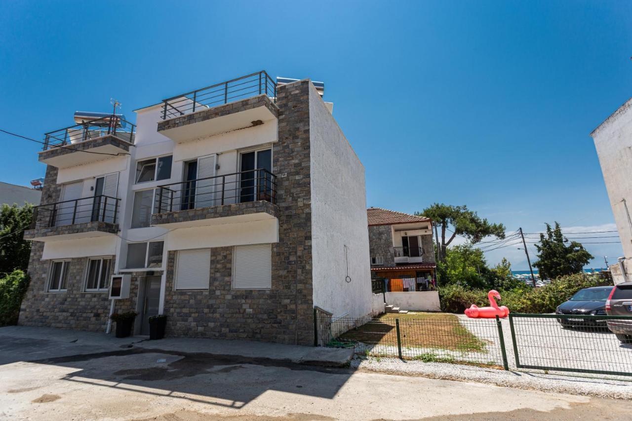 Halkidiki beach apartments Nea Kalikratia Vergia beach Nea Kallikrateia Exteriör bild