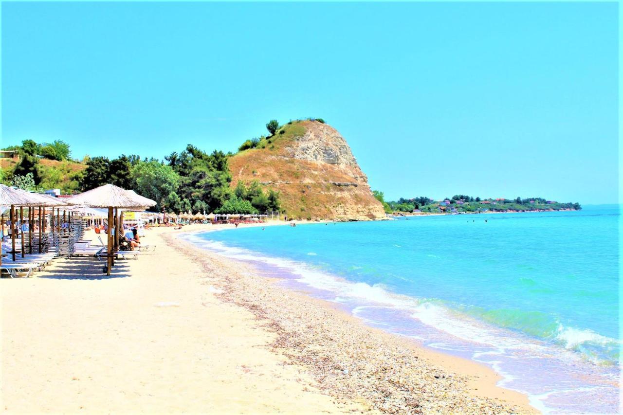 Halkidiki beach apartments Nea Kalikratia Vergia beach Nea Kallikrateia Exteriör bild