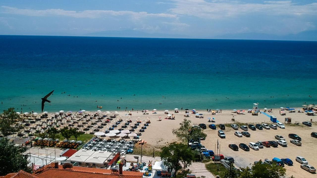 Halkidiki beach apartments Nea Kalikratia Vergia beach Nea Kallikrateia Exteriör bild